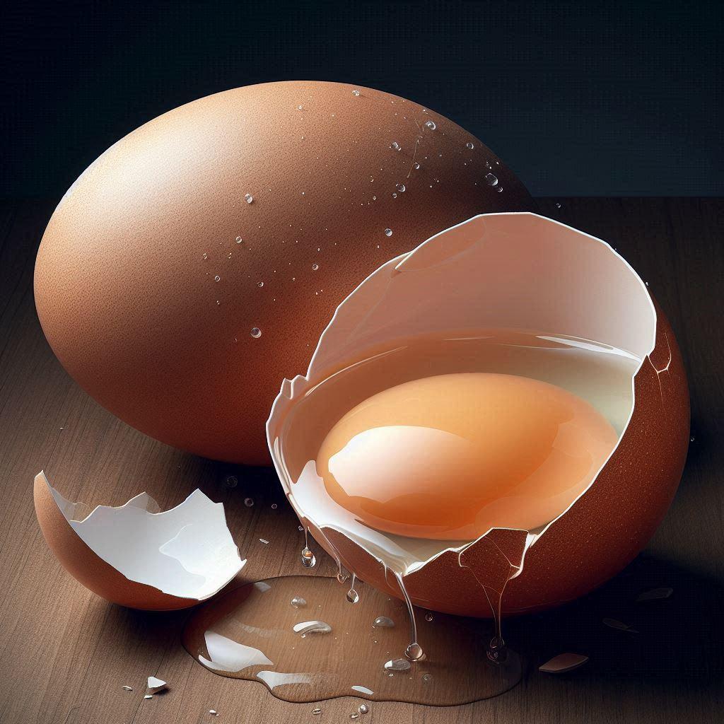 Cracked egg